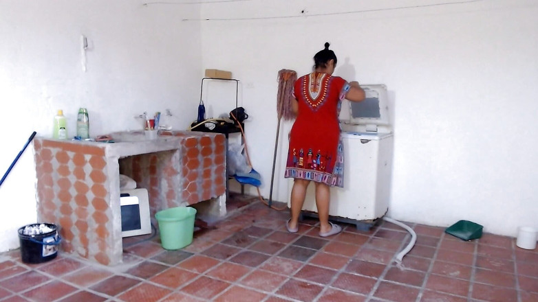 Mariano Aly: Ich helfe meiner stiefschwester Alydenalyoficial in der Waschküche, ich ficke...