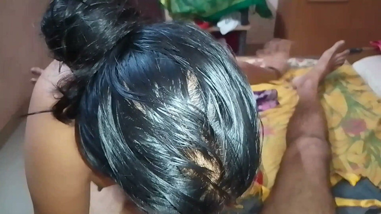 Skydreem1104: Indian Housewife Sucks and Licks Her Husband's Penis
