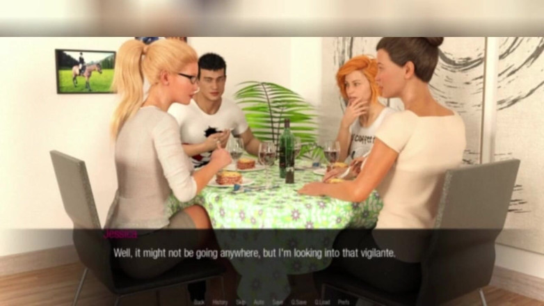 3DXXXTEEN2 Cartoon: Jessica's clan dinner. 3D porn cartoon sex