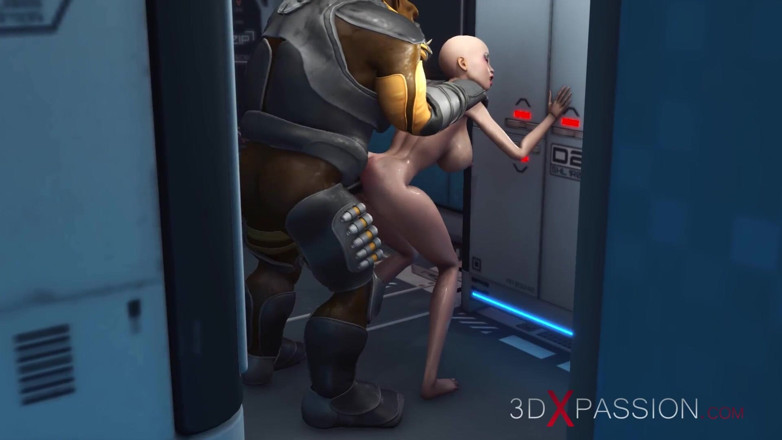 3dxpassion: Alien sex at the Mars base camp! A hot horny...