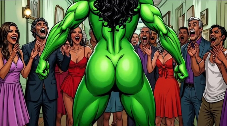 Octopussy Lovers Club: She-hulk Khỏa Thân Nơi Công Cộng Dâm Đãng. Phim Hoạt Hình