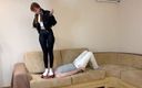 Petite Princesses FemDom: Petite younger step-sister enslaved her stepbrother and humiliates him with...