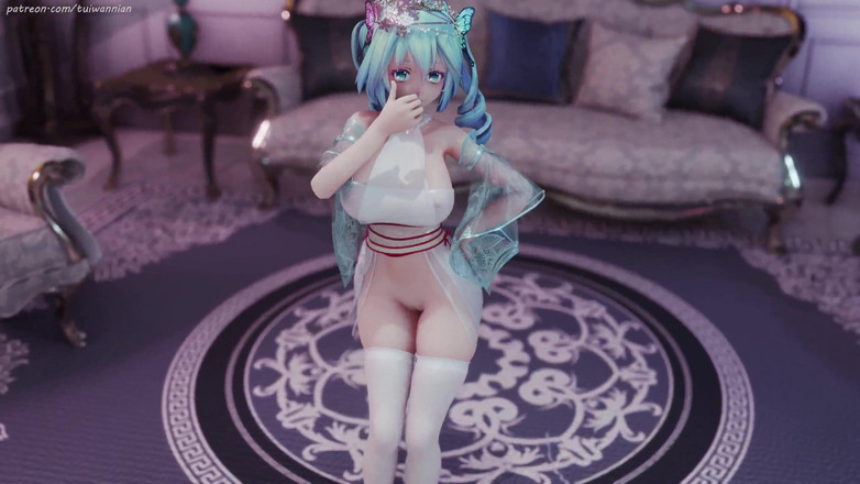 MikuMotion: Hatsune (g)i-dle - Queencard Queen Erotisch Uniform Striptease Kolossale borsten Schudden