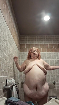 Big Beauty Nurse Vicki Dances and Strips in the Bathroom!