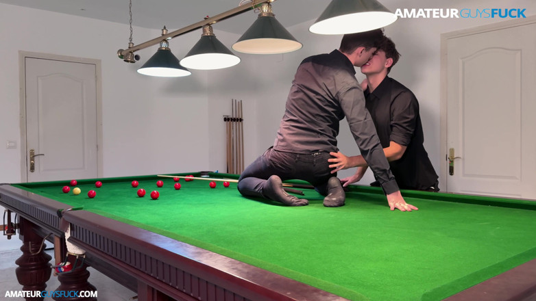 Amateur Guys Fuck: Enjoy Watching Me Shove the Pool Balls up My Buddy’s...