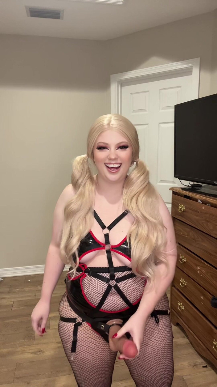 Femdomme: Femdom Teasing You with Her Strap