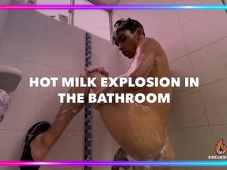 Isak Perverts: Hot milk explosion in the bathroom