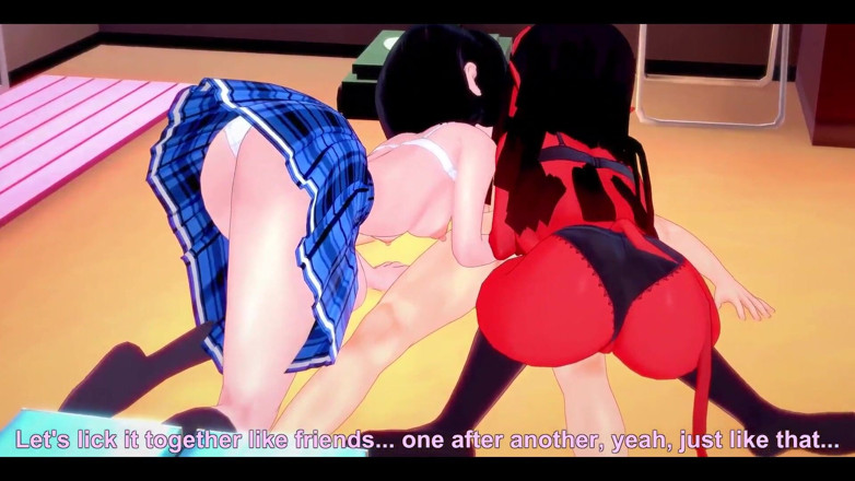Fantasy king: Meru the Succubus &amp; Mavis Dracula in the Lockers Room