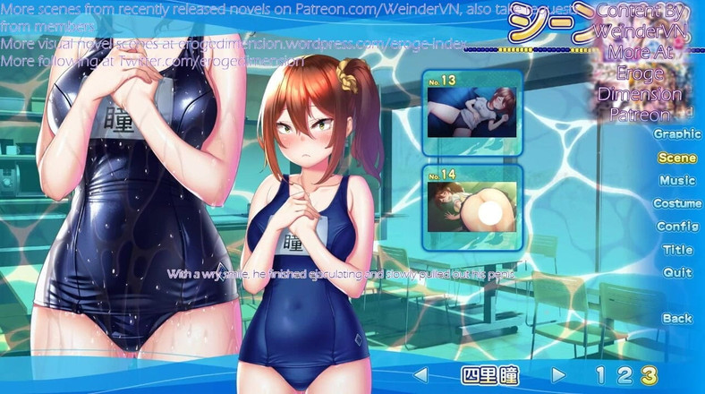 Eroge Dimension: Himitsu No Gasshuku Route1 Adegan 8-14