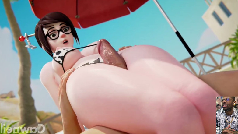 Good news media: Thicc Big Breast Mei afiando um pau gooner, Petite Ass...