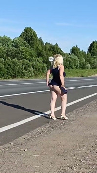 Je jette ma culotte sur la route