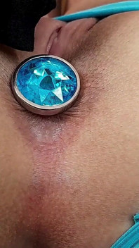 Lala Licious Ass Playing with Saphire Blue Full