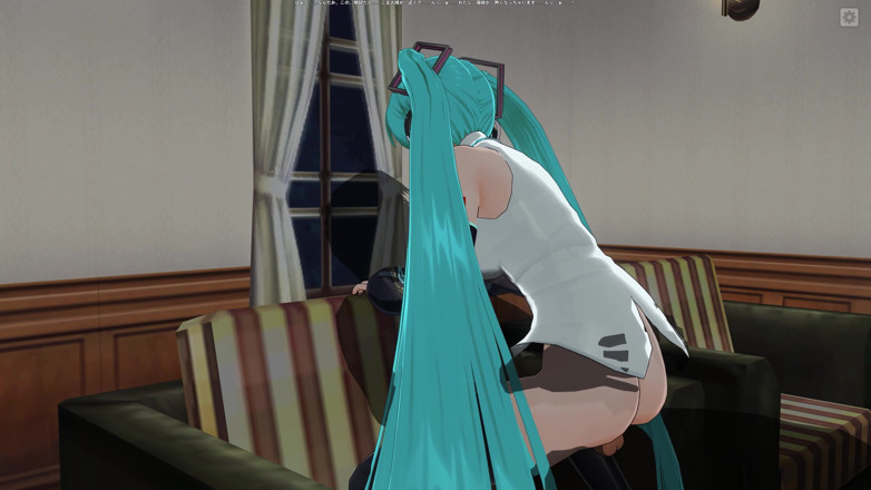 H3DC: 3D хентай Hatsune Miku скачет на твоем члене и получает сперму в киску