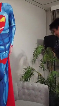Superman X Spiderman Kostum main peranan
