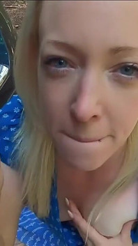 Roadside Creampie Challenge: Free Ride Full Load in My Pussy!