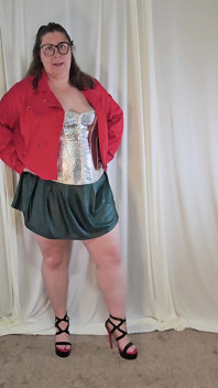 Tall BBW Tempting in Leather Try on Haul