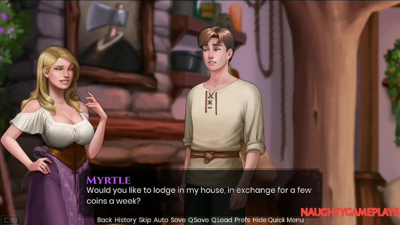 Naughty gameplays: 多么传奇 #7 - 帮助一个孤独的妻子，她让他留在她家