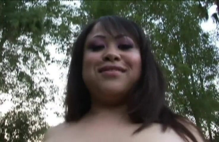 VOP Interracial: BBW Asian screwed by a big black cock