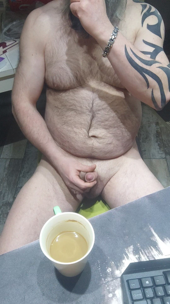 Wanker: 내 자지를 따먹는 아침의 코피와 딸딸이