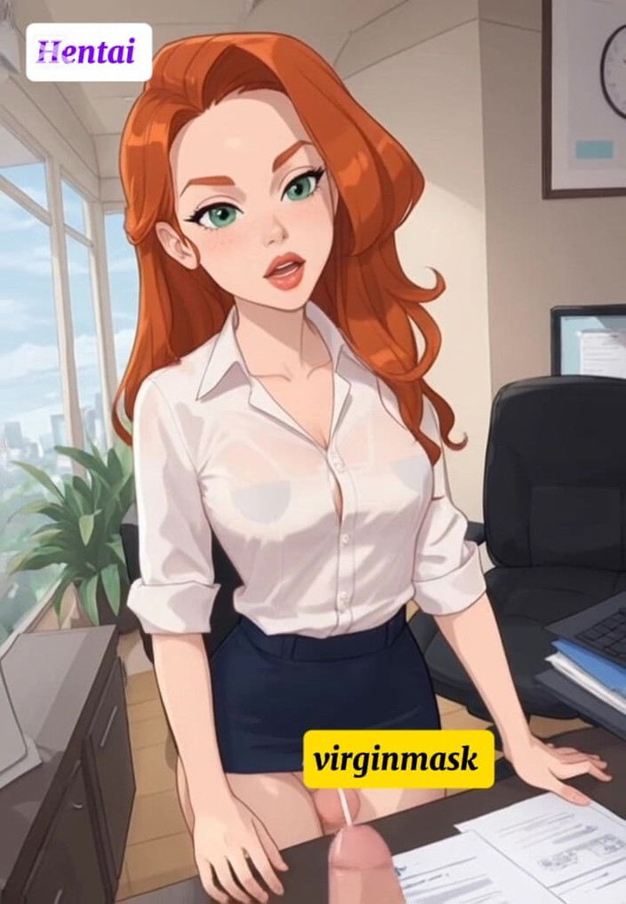 Virgin masks: Bos Lady's Tabooed Pejabat Zakar Besar Curang!