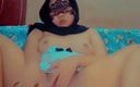 Miss Hun: Chubby Teen Girl Fingering Herself Wearing Sexy Maid Lingerie