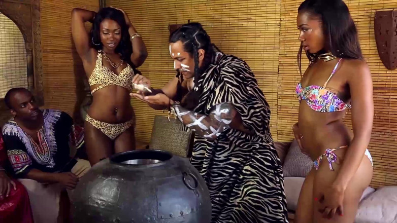 Berlin Orgy: Two ebony ladies providing nuru massage