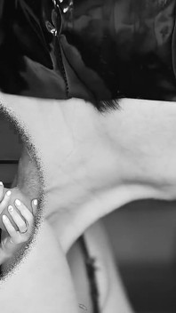 MILF Catwoman Sucks a Big Cock and Swallows the Cum Then Licks It From Her Hands in Double View