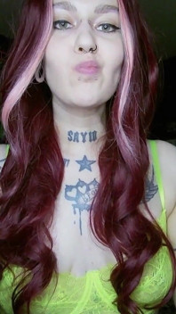 Sexy Alternative Redhead Drinking Soda and Burping