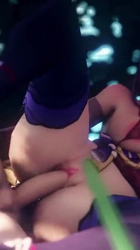 Aether Fucks Raiden Shogun in the Forest Leg up Genshin Impact Sex Spread Legs Japanese 60 Fps