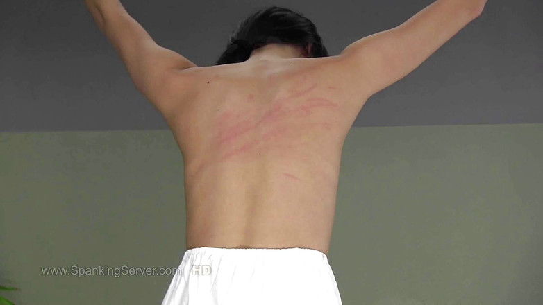 Spanking Server: Donna nagie plecy twardy bicz