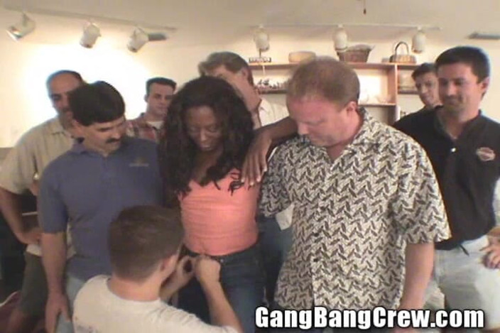 Tampa Bukkake: Nasty Natalie Black Chick Gangbang Hotel Whore Party White Cock...