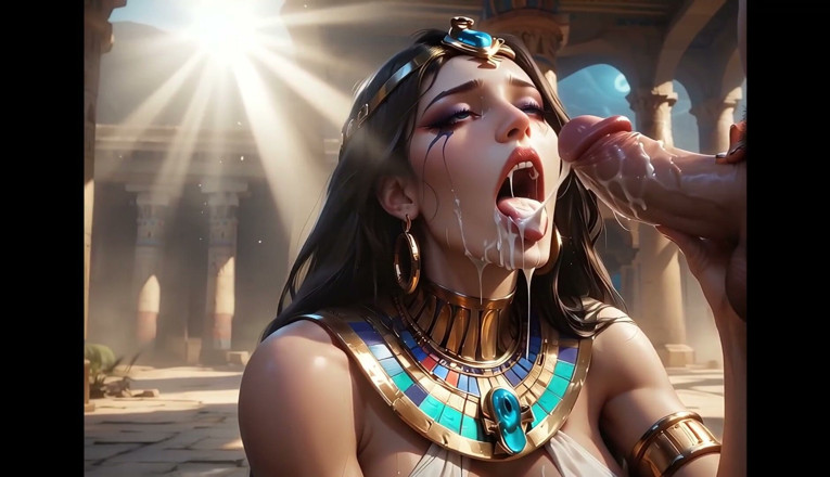Horny van stevie: Cleopatra futută de un Zeu egiptean