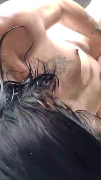 Steamy Live Stream Bath Sex: Amateur Couple’s Blowjob, Rimming & Double Dildo Play with Ring Gag