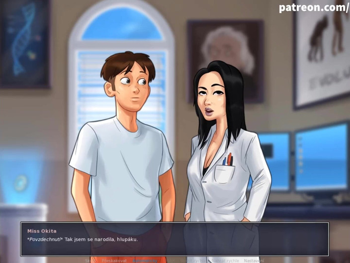 Cartoon Universal: Summertime saga part 155 - Asian teacher jerk cock Czech sub