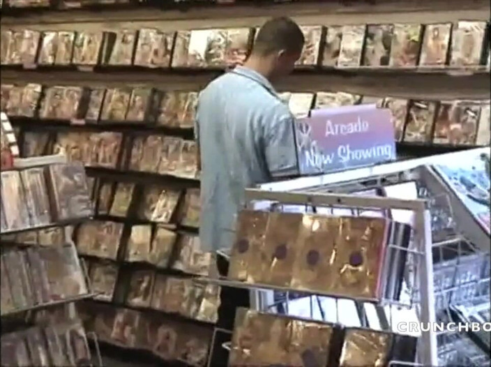 GAY VINTAGE PORN: In room in sex shop