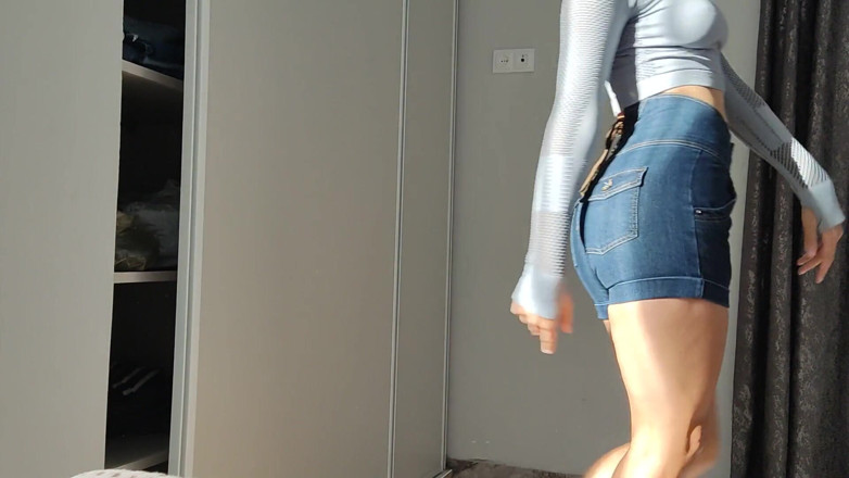 Nipple Stock: Trying on a new sexy look on camera