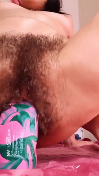 Fucking my hairy pussy