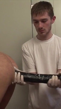 2 Leather Sluts Getting Fucked by Double Dildo