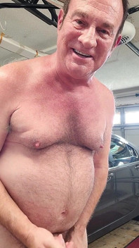 Stepdaddy Stroking in the Garage