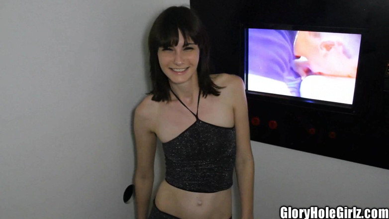 Glory Hole Girlz: Teen Chloe Skyy Tiny Tit Swallowing Black Cock and More...