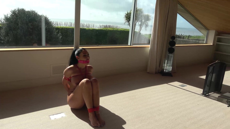 Latina Fetish: Charlie and Mila: Cute Girlfriends Got Hogtied and Cleavegagged
