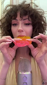 Waffle Eating and Sucking Asmr