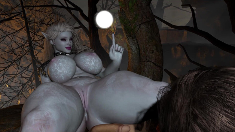 Wraith ward: Une Elfe De La Nuit Sauvage Cherche À Baiser