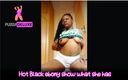 Pussy deluxe: Hot black ebony show what she has