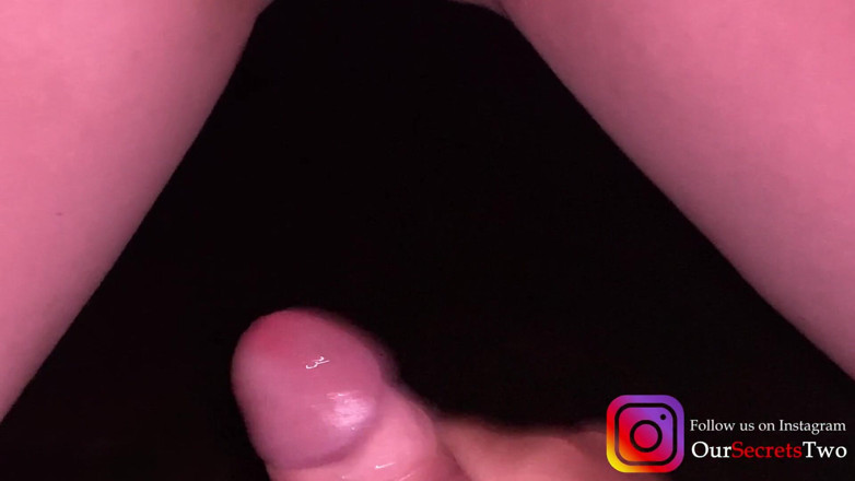 Our Secrets: She is pissing on his dick while he jerks off...