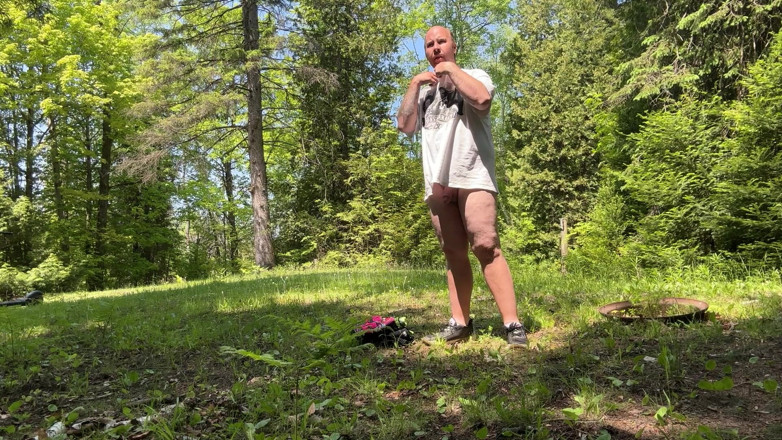 Bigwhitecock: Getting Naked Outside