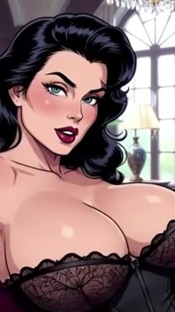 Ai unglaubliche stilvolle cartoon-damen