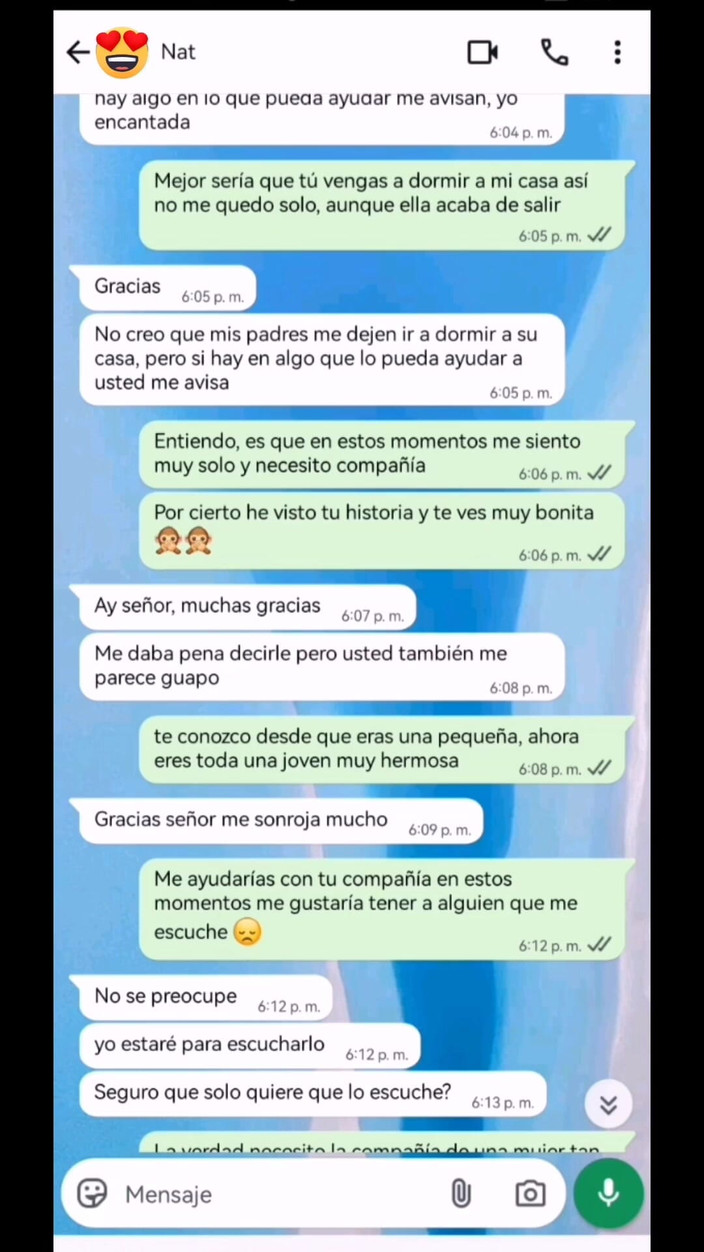 Natasha Caseros: Gorący czat z przyjacielem mojej pasierbicy