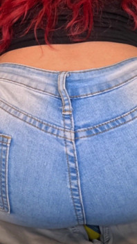 Redhead Jeans Lap Farts POV - Rubbing on Your Dick