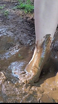 Barefoot Squishing & Playing in the Mud, Dirty Feet